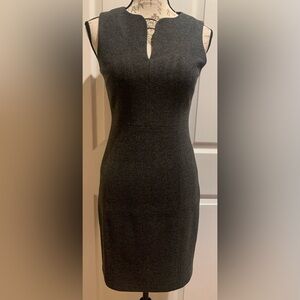 T Tahari Fully Lined Gray Sheath Dress Size 2